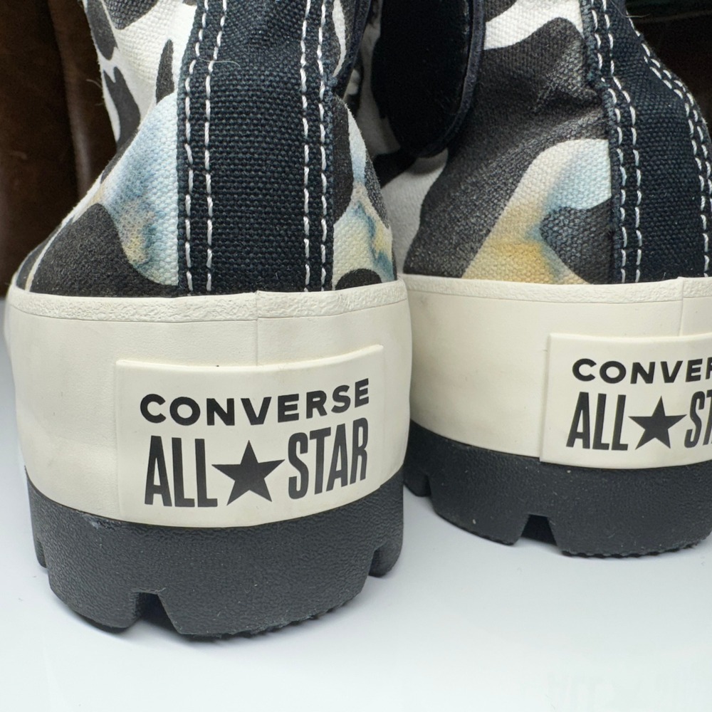 Converse All Star Chuck Taylor Lugged High Top‎ Cow Print Sneakers Womens Size 8 - Picture 7 of 16